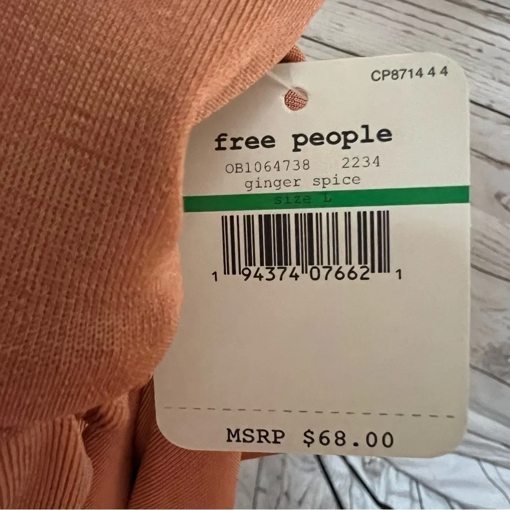 NWT Free People Turnt Bodysuit Ginger Spice